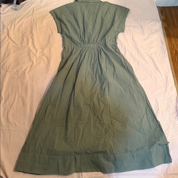 Marine Layer Olive Button-Down Midi Dress - Picture 3 of 3